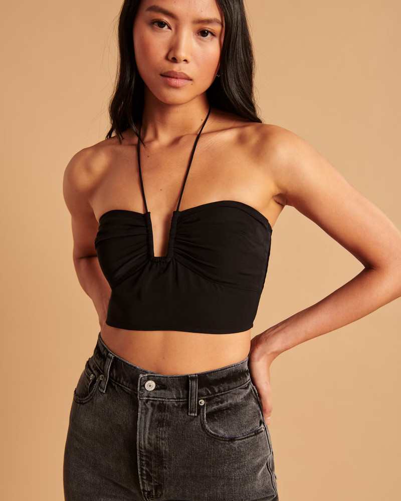 Women's Halter Hardware Set Top | Women's Tops | Abercrombie.com | Abercrombie & Fitch (US)