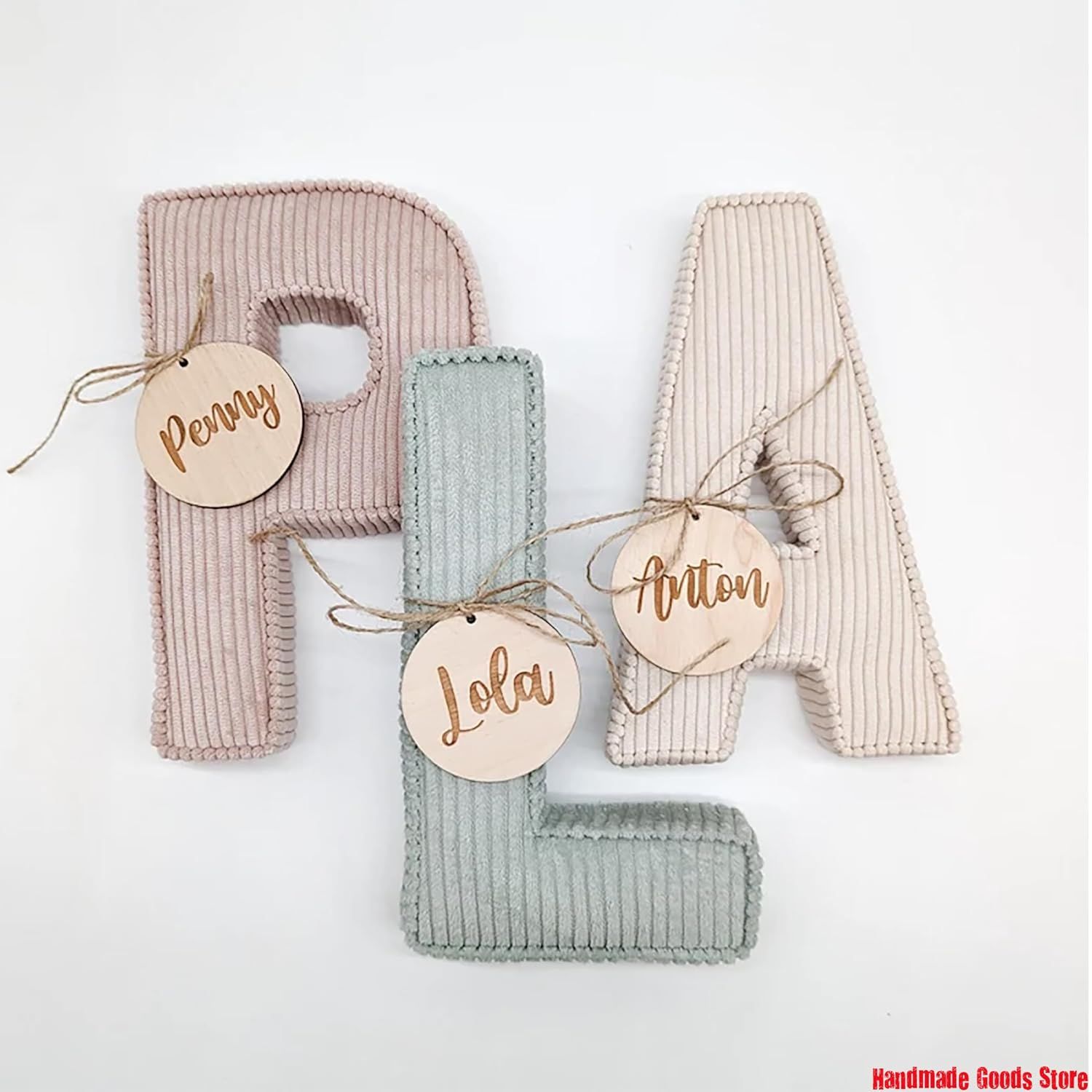 Corduroy fabric letters for special event like the first birthday's children, wedding day, house ... | Amazon (US)