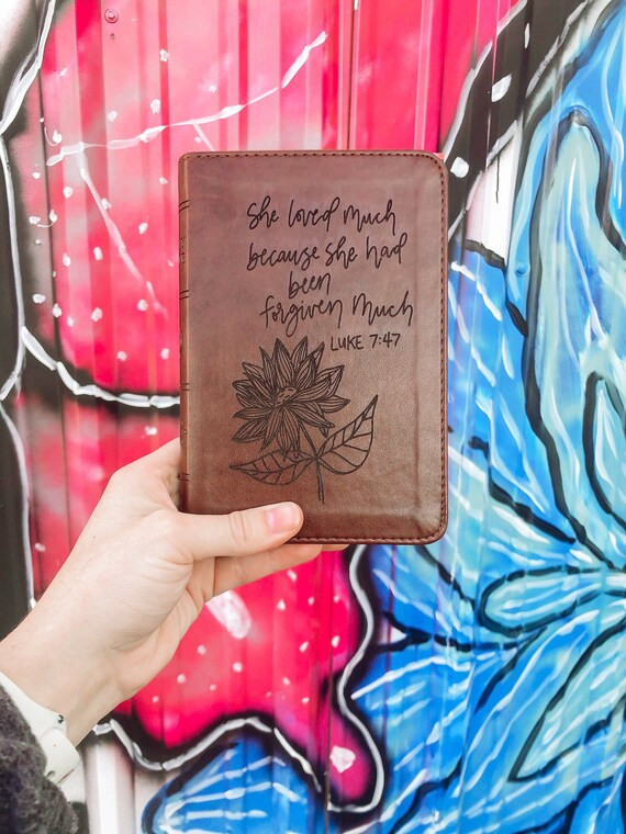 Forgiven Much  Sunflower Bible  Compact ESV Bible | Etsy | Etsy (US)