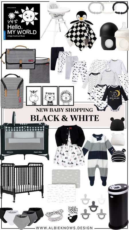 black & white yet never boring… and perfect for any new baby 🚼🤍🖤 more shopping on the @albieknows storefront #founditonamazon

#LTKfamily #LTKbaby