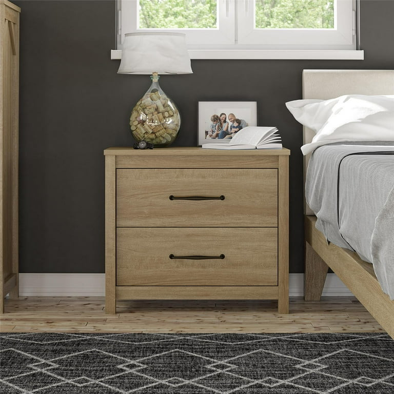 Ameriwood Home Abilene Nightstand, Natural | Walmart (US)