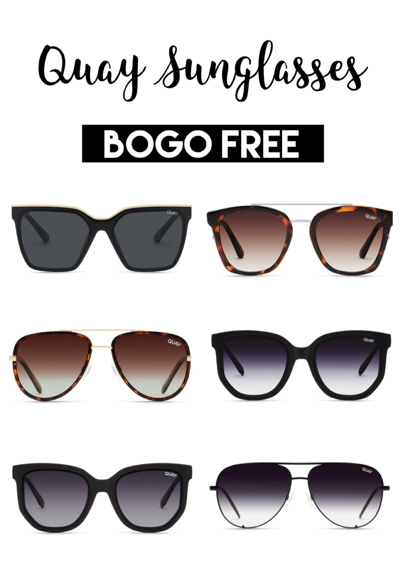 Quay sunglasses BOGO free 

#LTKsalealert #LTKunder50 #LTKSeasonal
