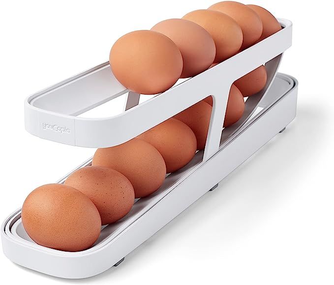 YouCopia RollDown™ Egg Dispenser, Space-Saving Rolling Eggs Dispenser and Organizer for Refrige... | Amazon (US)
