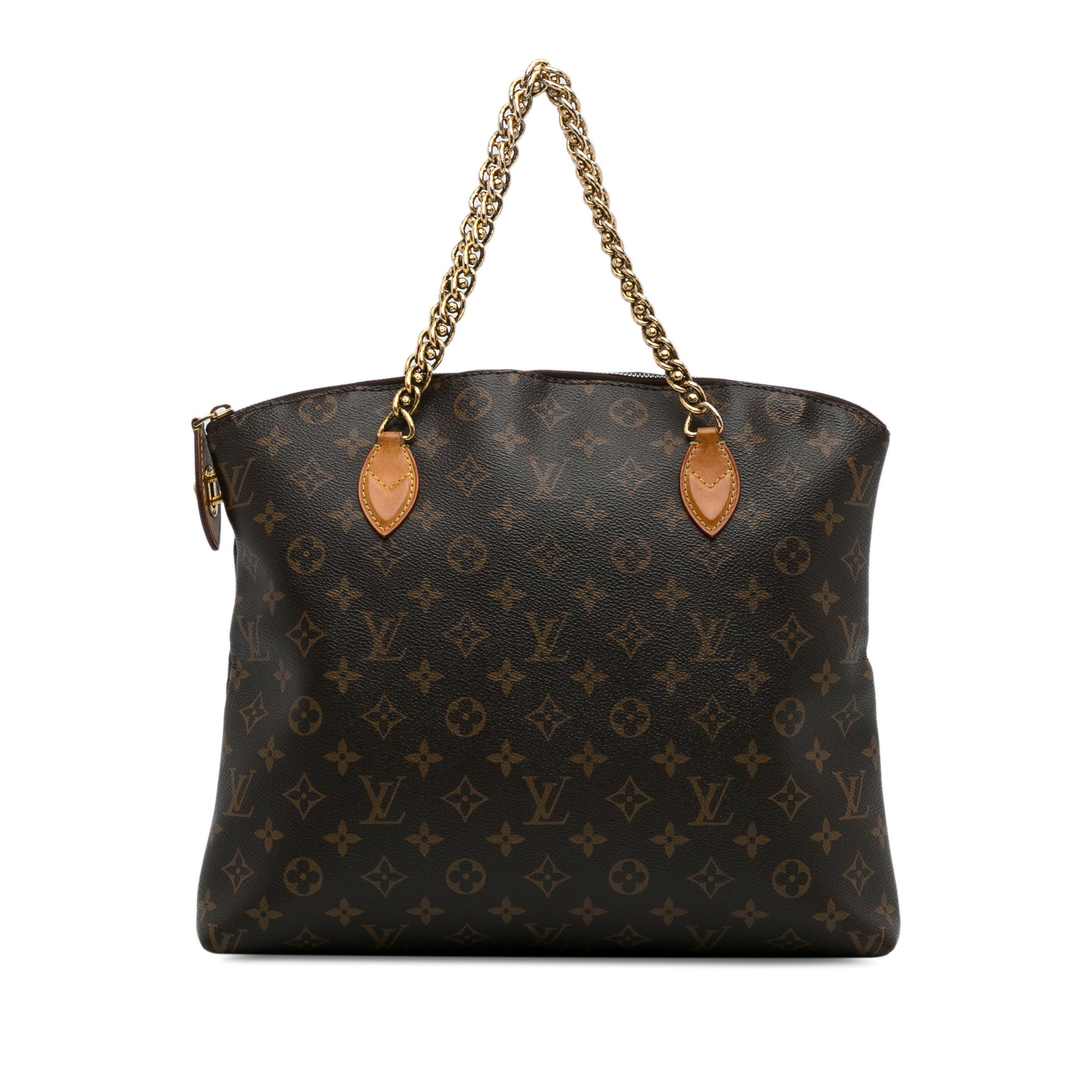 Pre-Owned Authenticated Louis Vuitton Monogram Lockit Chain MM Canvas Brown Tote Bag Unisex (Good... | Walmart (US)