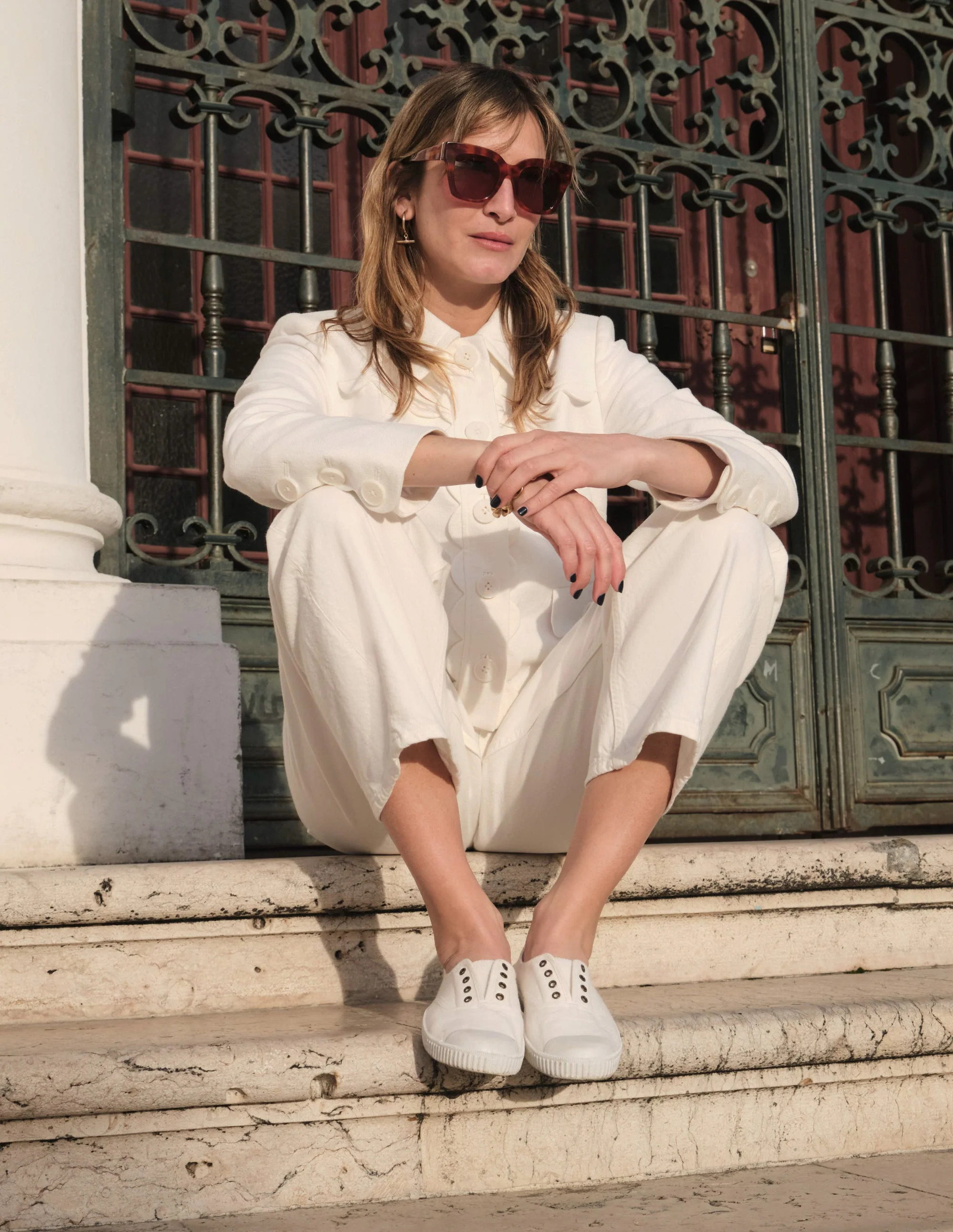 Barrel Leg Jeans-White | Boden (US)