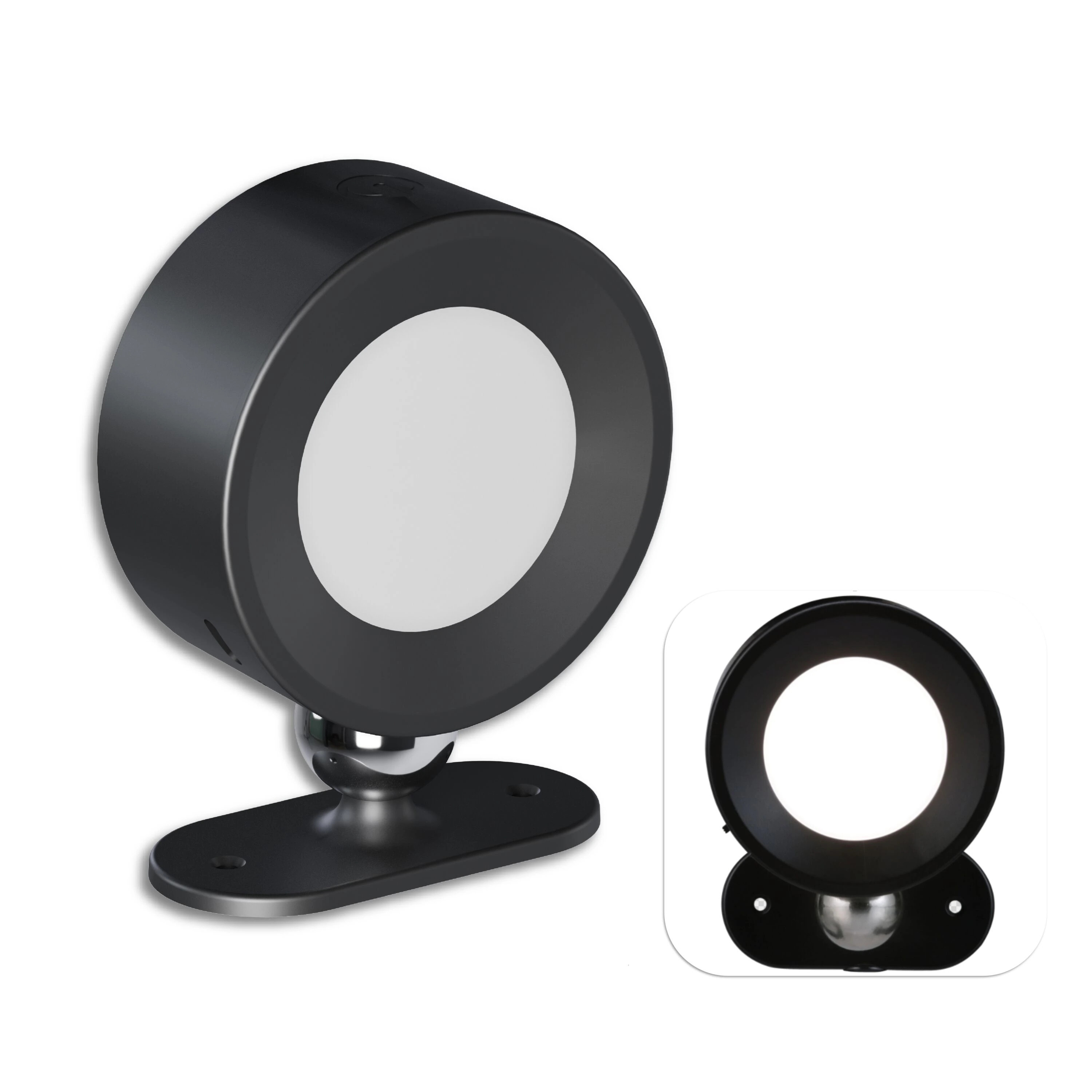 Utilitech Multi-Use 1-Light Color Changing LED Rechargeable Puck Light | RE1417-BKM-03LFC-U | Lowe's