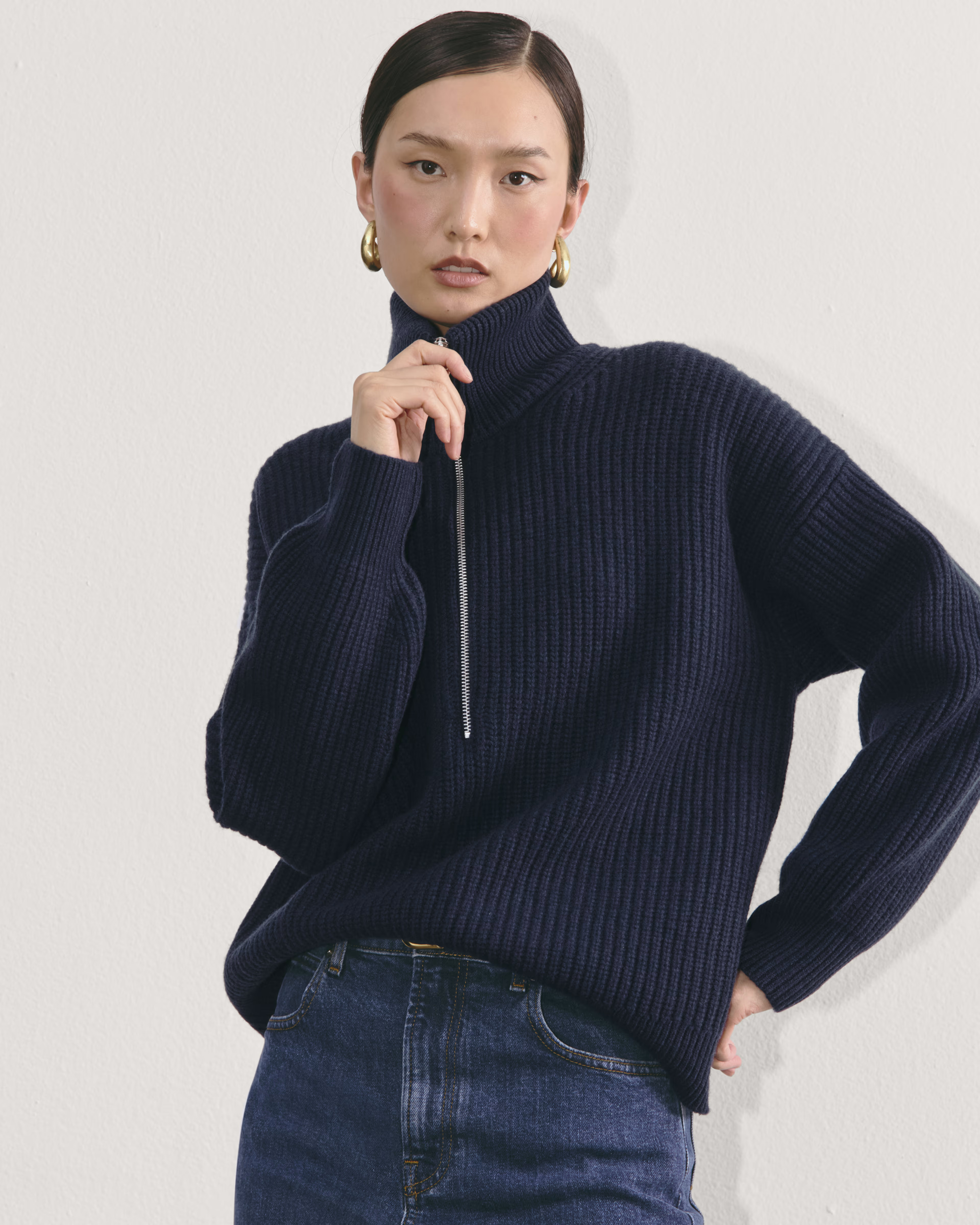 The Half-Zip Sweater in Luxe Merino | Everlane