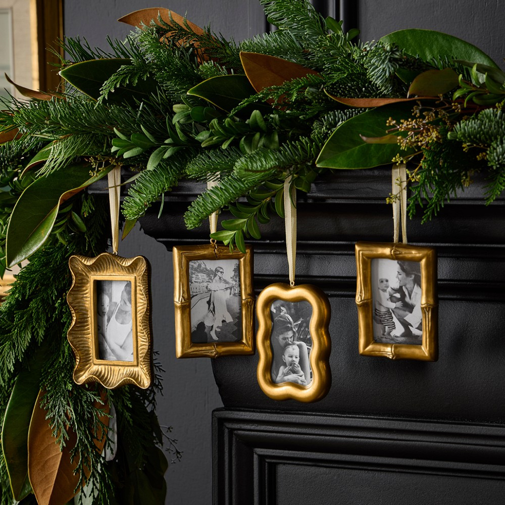 AERIN x Williams Sonoma Home Gold Mini Frame Ornaments | Williams-Sonoma