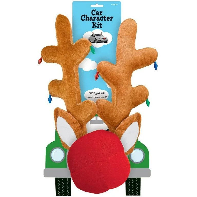 Amscan Reindeer Car Kit, Exterior Automotive Accessories, Holiday Decor - Walmart.com | Walmart (US)