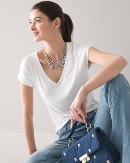 Short Sleeve Power Tee | White House Black Market