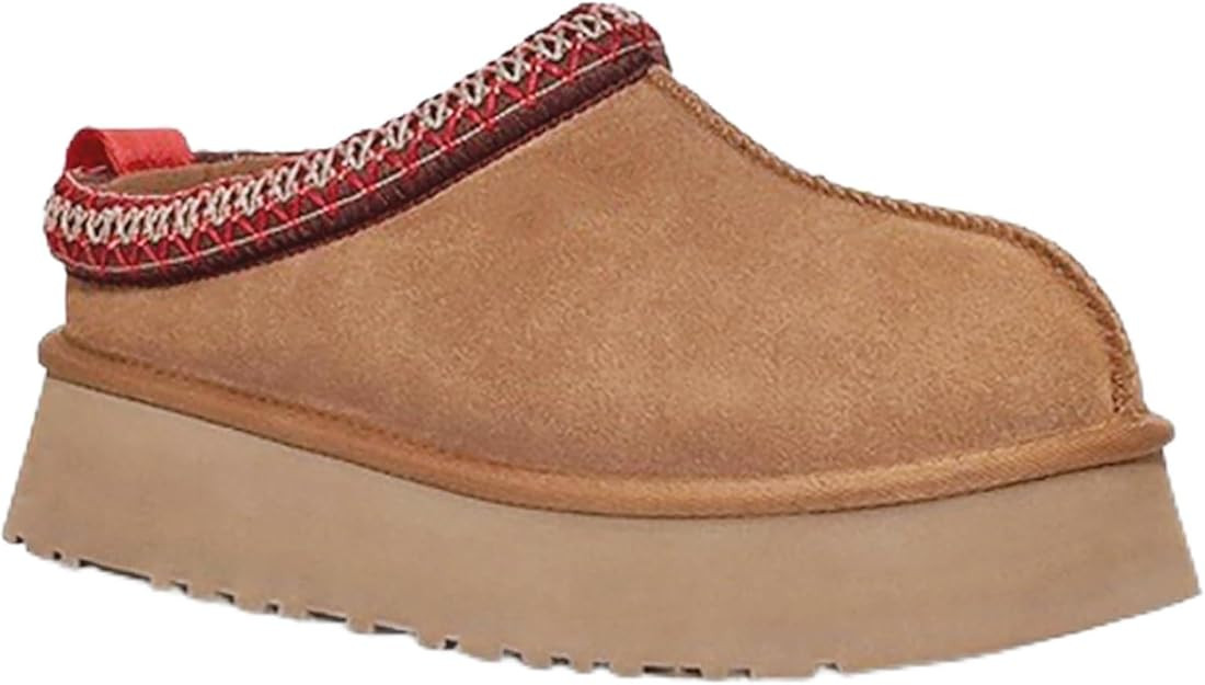 Women's Slippers Indoor Plush Lined Sneakers,Suede Ankle Outdoor Non-Slip Boots,Platform Slippers... | Amazon (US)