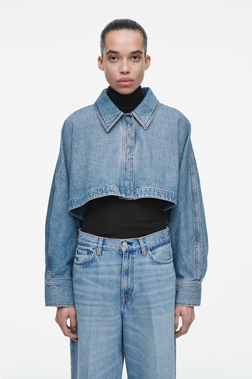 CROPPED DENIM JACKET | COS (US)