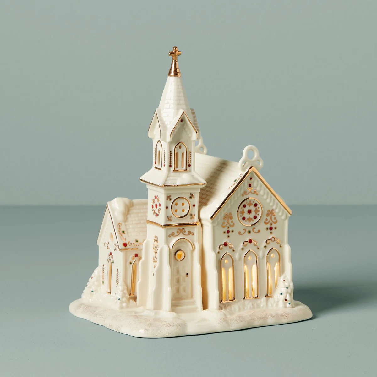 Mistletoe Park Light-Up Village Church Figurine | Lenox
