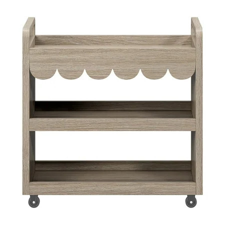 House of Happy Scallop Art Cart , Natural | Walmart (US)