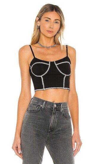 Madelyn Bustier Tank in Black | Revolve Clothing (Global)
