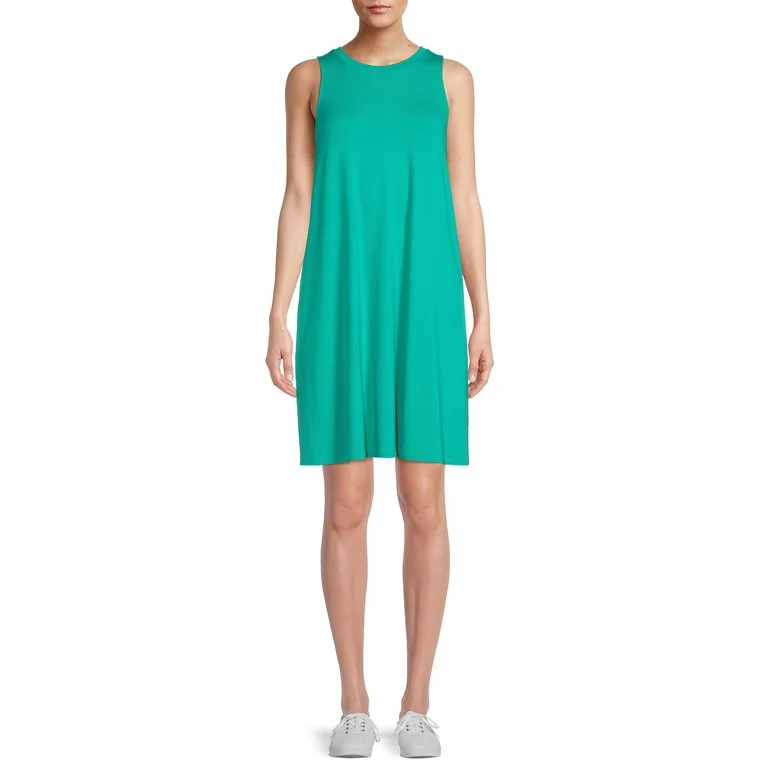 Time and Tru Women's Sleeveless Knit Dress | Walmart (US)