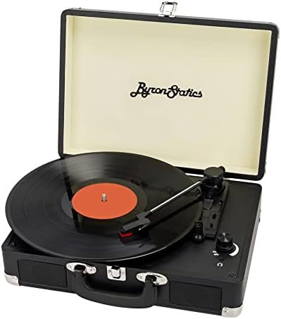 Amazon.com: ByronStatics Record Player, Vinyl Turntable Record Player 3 Speed with Built in Stere... | Amazon (US)
