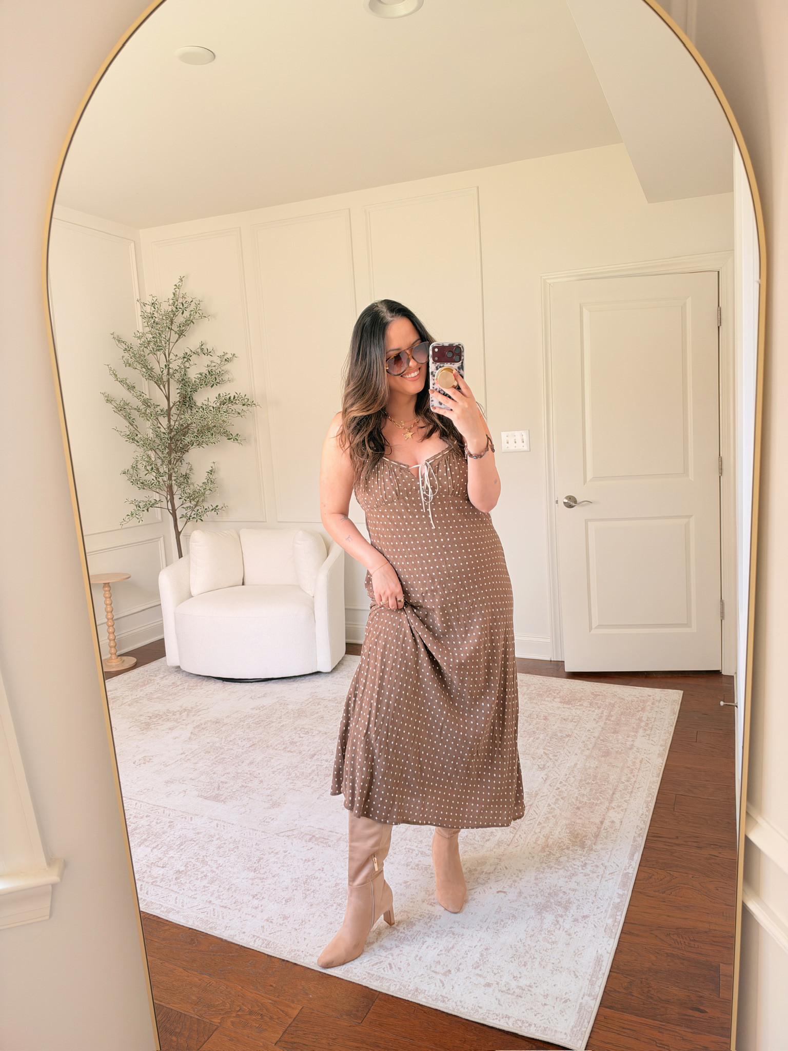 wearing an XL 

 #LTKSeasonal #LTKMidsize