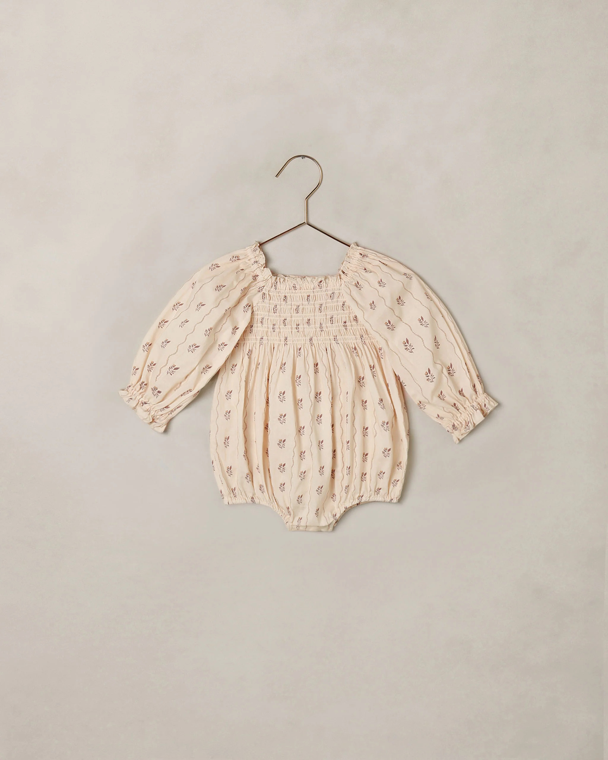 Autumn Romper Eucalyptus French Floral | Rylee + Cru