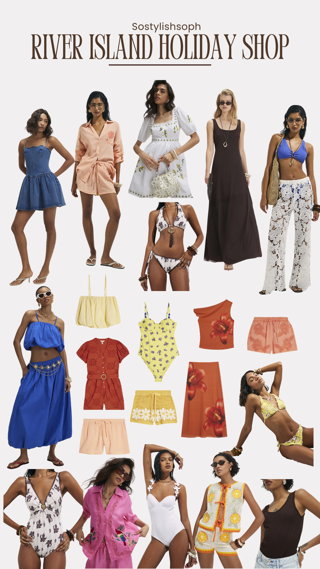 River Island Holiday Shop Edit

river island, river island holiday shop, summer holiday outfits, vacation style, resort wear, beachwear, swimwear, bikini, one piece swimsuit, cover ups, co ord set, maxi dress, sundress, crochet trousers, denim dress, bright colours, summer dresses, poolside style, beach holiday, warm weather wardrobe, holiday packing, high street fashion, affordable style, uk fashion, sostylishsoph 

 #LTKuk #LTKspring #LTKsummer