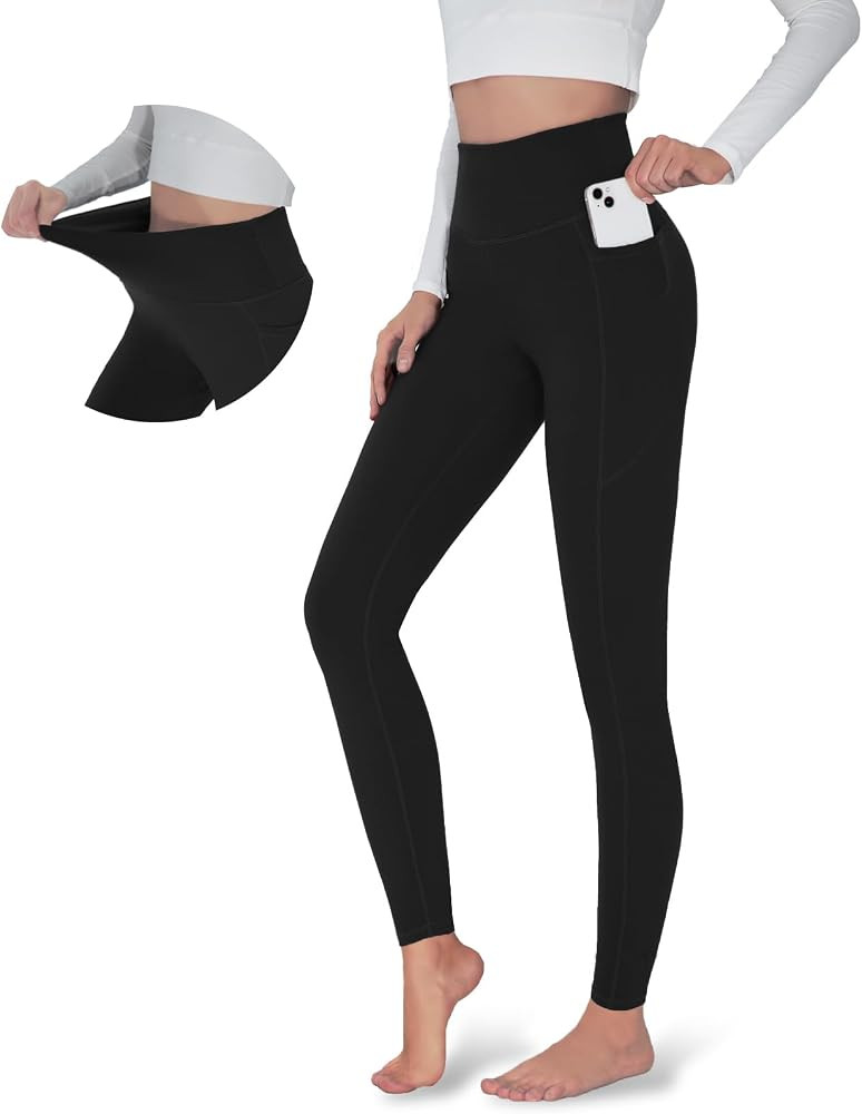 Yoga Leggings for Women High Waisted Tummy Control Yoga Pants Stretchy Gym Leggings with Pockets | Amazon (US)