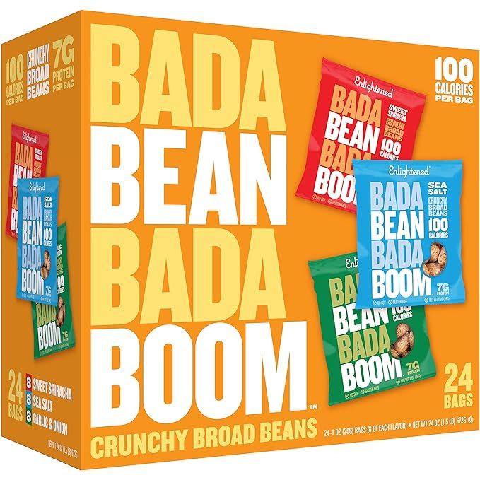 Bada Bean Bada Boom - Plant-Based Protein, Gluten Free, Vegan, Crunchy Roasted Broad (Fava) Bean ... | Amazon (US)