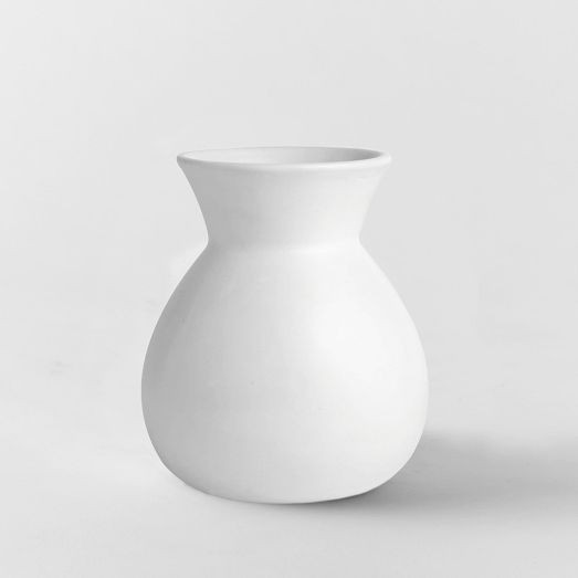 Pure White Matte Ceramic Vases | West Elm (US)