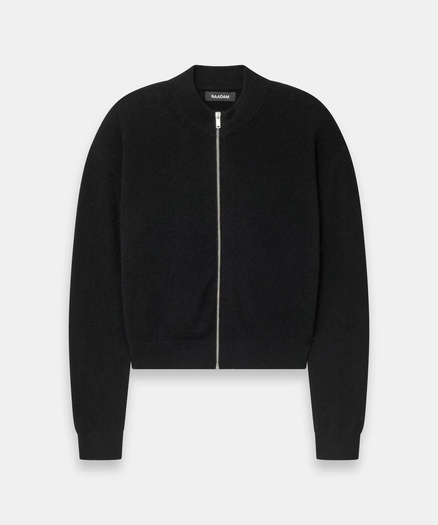 Cashmere Cropped Full Zip Sweater | NAADAM