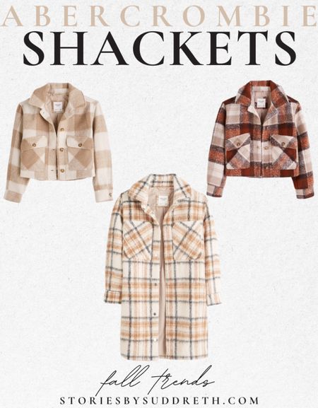 My favorite shackets from Abercrombie! 

fall outfits, fall fashion, jackets

#shackets #falloutfits #fallfashion #jackets #fall #abercrombie

#LTKSale #LTKstyletip #LTKSeasonal