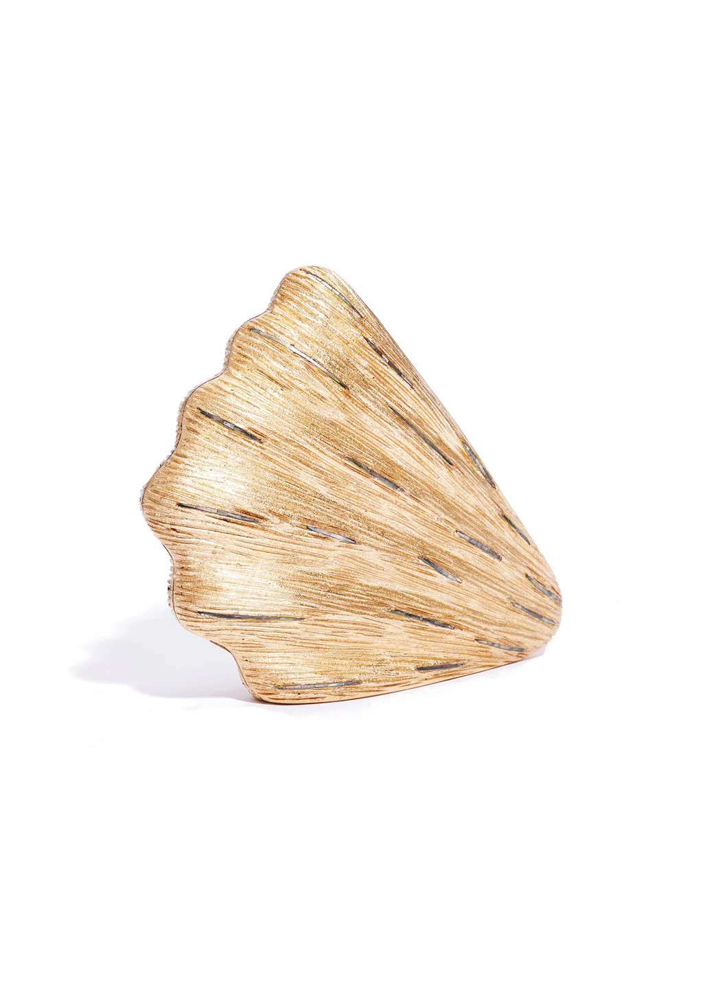 Saline Clutch in Gold | Over The Moon