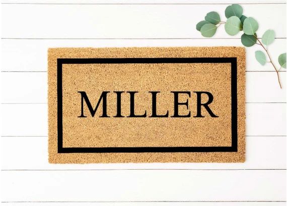 Last Name Doormat Personalized Doormat Custom Doormat | Etsy | Etsy (US)