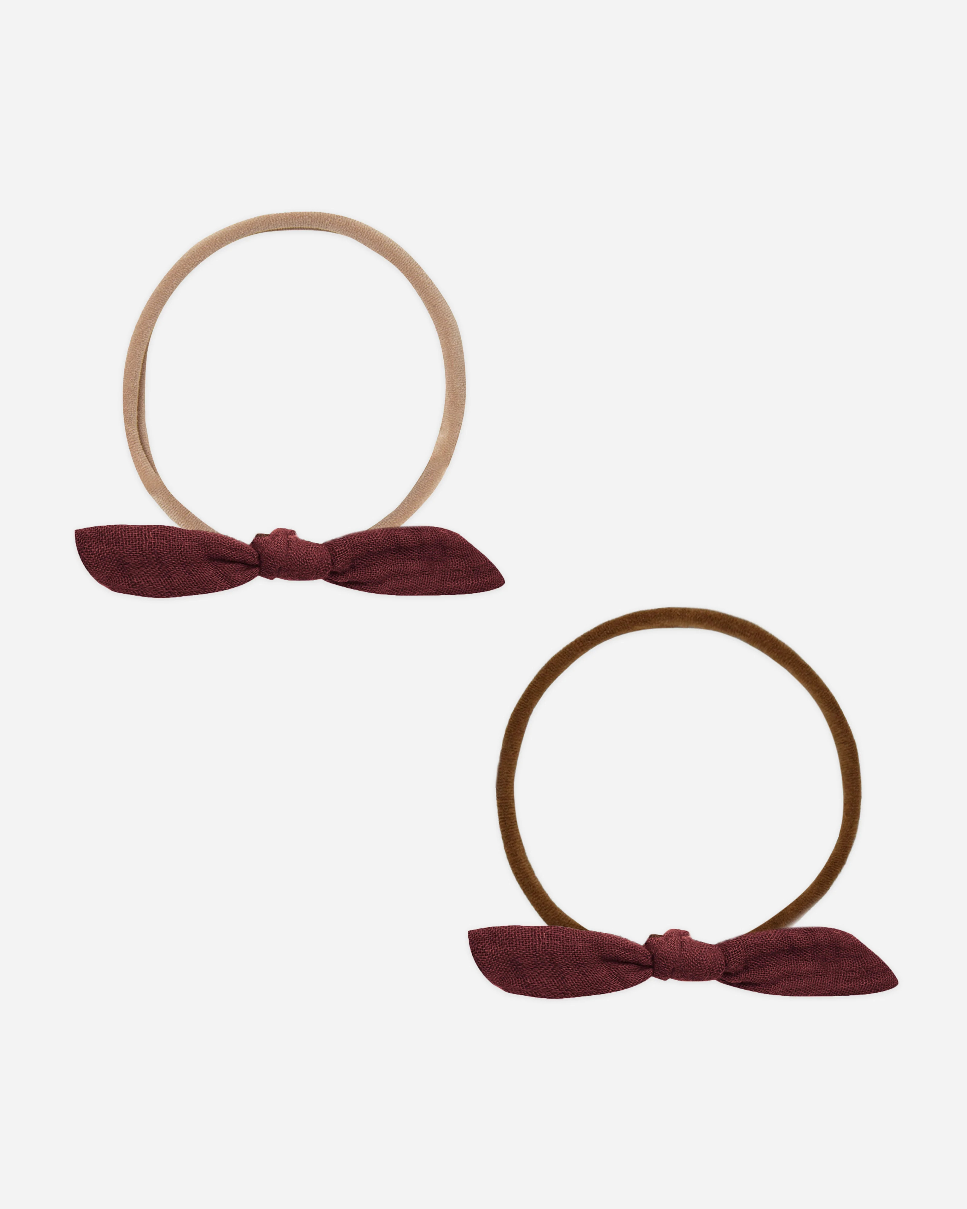 Little Knot Headband || Burgundy | Rylee + Cru