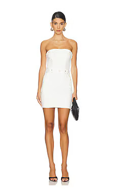 Good American Tube Mini Dress in Cloud White001 from Revolve.com | Revolve Clothing (Global)