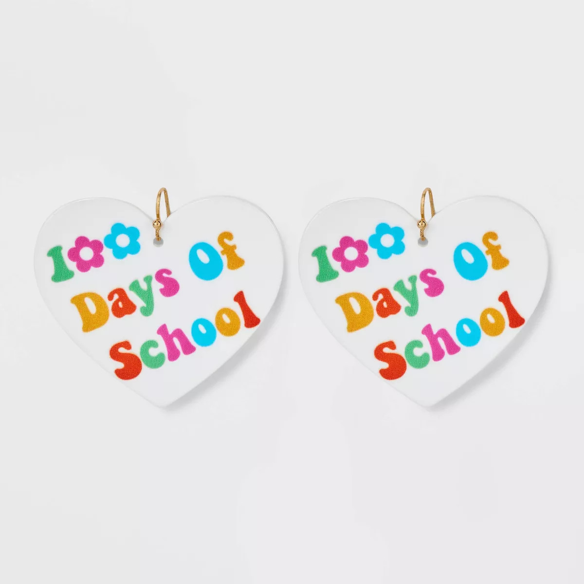 Back to School 100 Days of School Drop Earrings | Target
