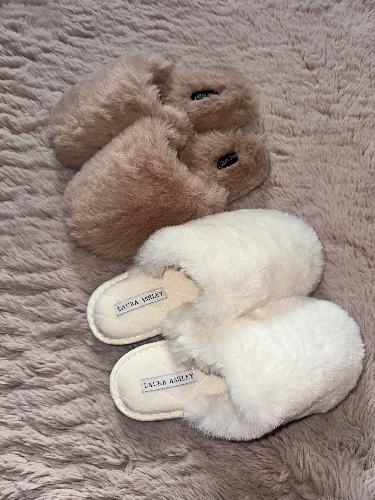 Two of my Christmas gifts 🎁 

*Click the link for a variety of colors*

#slippers #ninewest #lauraashley 

#LTKHome #LTKGiftGuide #LTKFindsUnder50