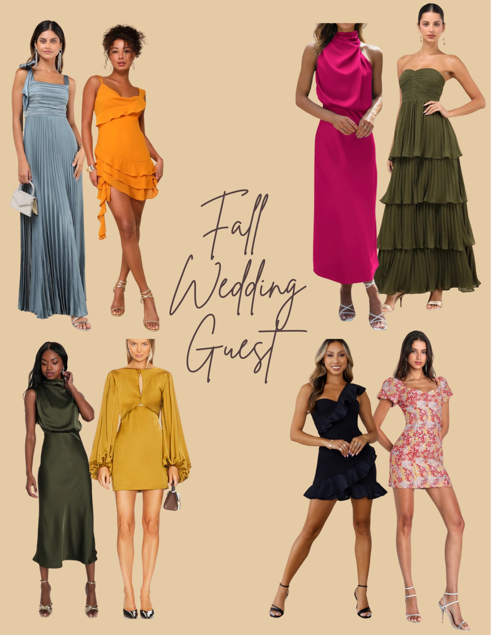 Fall wedding guest dresses-great for cocktail to black tie optional weddings! I wear a size XS,S!💕🍂

#LTKFindsUnder100 #LTKWedding #LTKSeasonal
