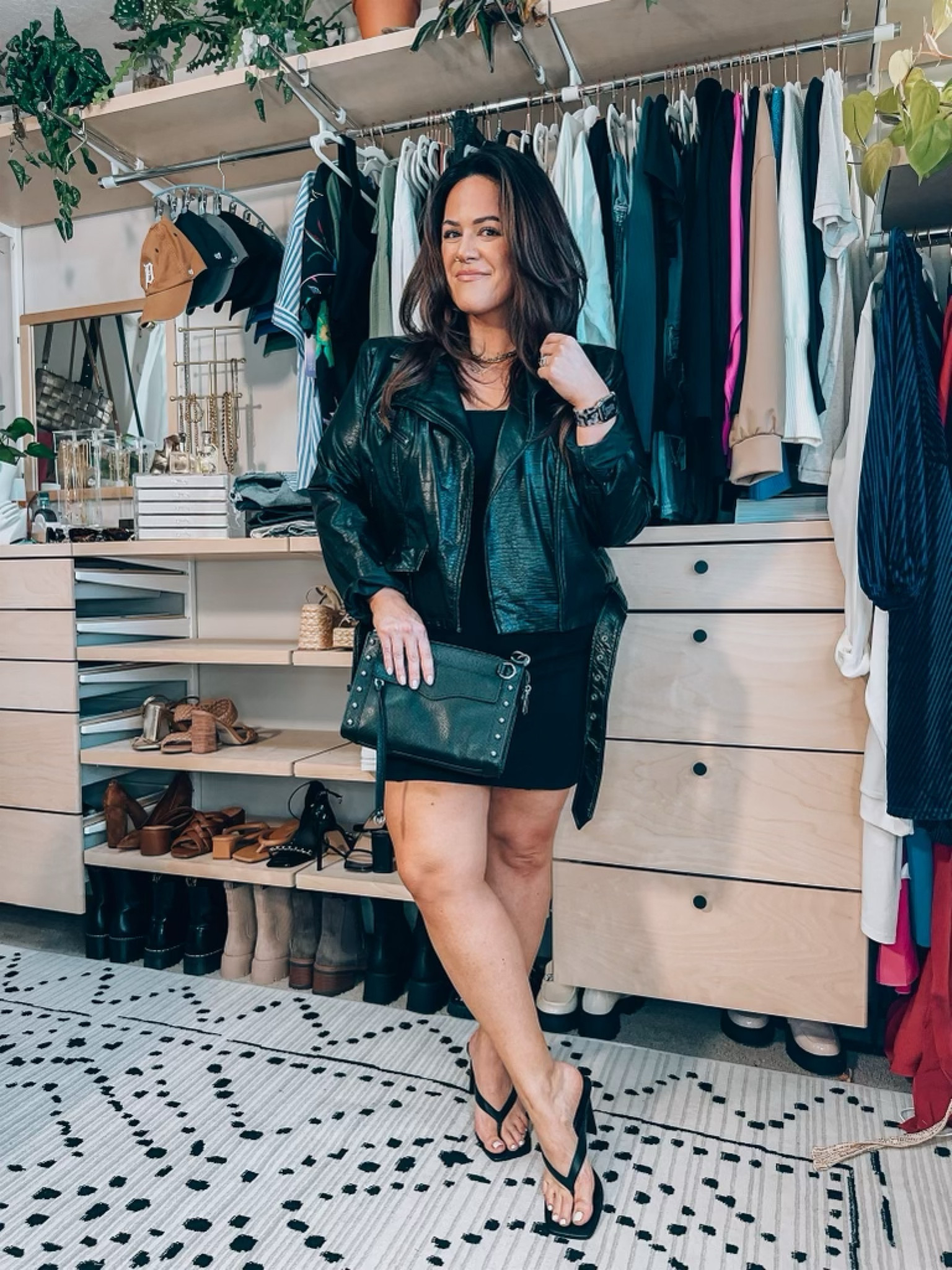 Spanx- Walmart- nordstrom- pink lily- amazon- DHGate- black sandals- leather jacket- faux leather jacket- Moto jacket- black purse- black bag- outfit inspo- black outfit inspo- outfit ideas- midi dress- mini dress- black mini dress- 

#LTKSeasonal #LTKstyletip #LTKcurves