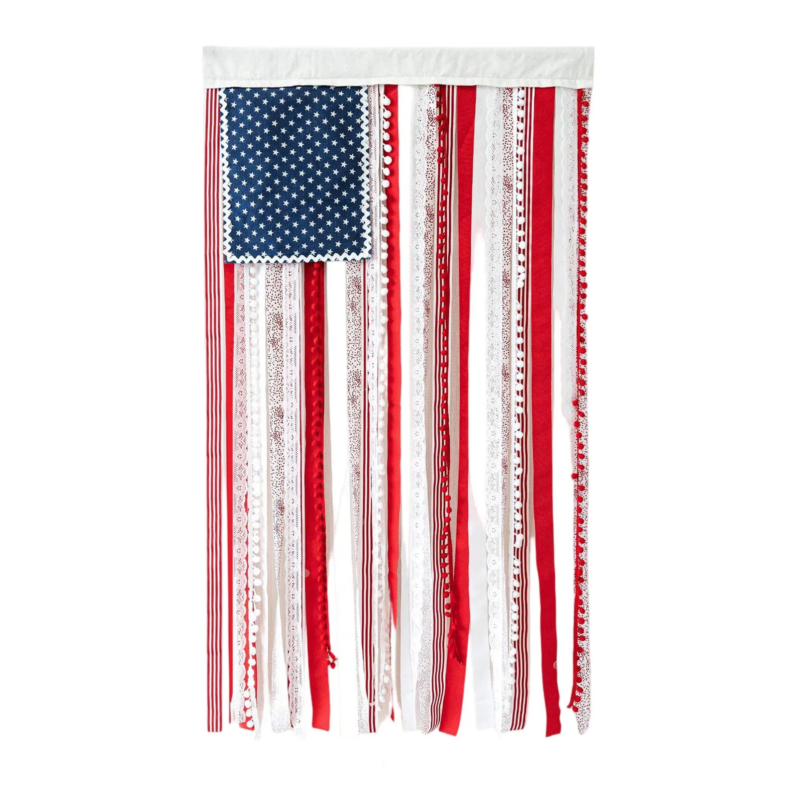 Ribbon American Flag Wall Hanging 27x50 Inches, Star Stripes Flag Banner, Independence Day & 4th ... | Walmart (US)