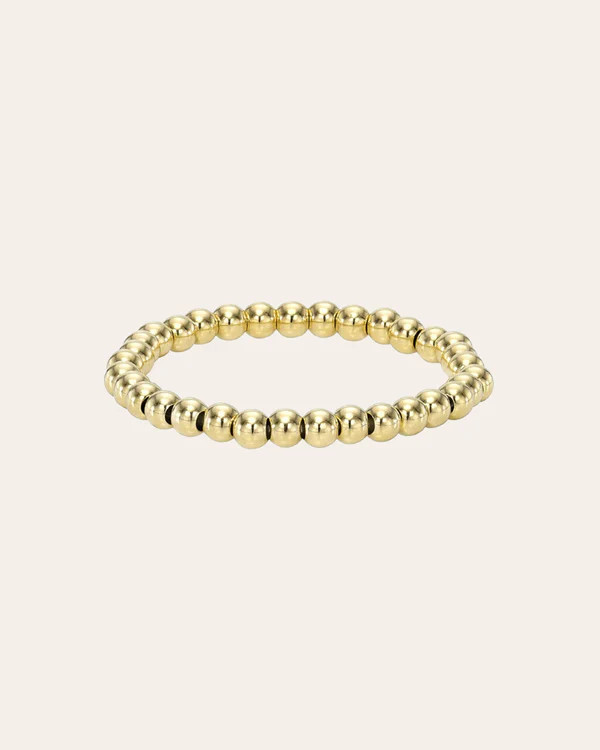 14k Gold 2mm Bead Ring | Zoe Lev Jewelry