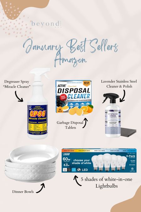 Best selling items in my Amazon shop in January! As seen in today’s reel. Also linking the microfiber cleaning cloths which made the list but I forgot to include them in the reel  

#LTKhome