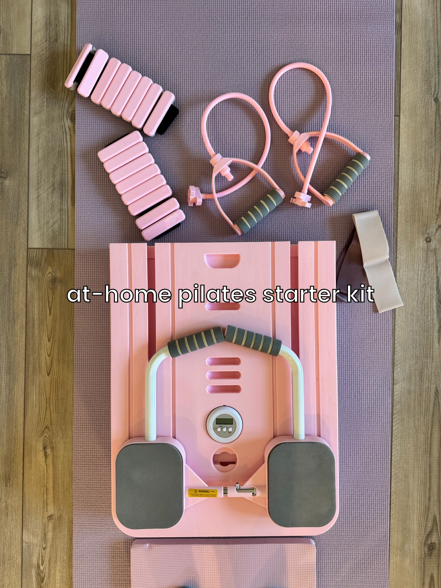 I love doing Pilates classes at home with my reformer board! It folds up and is so easy to store! Comes with all accessories and I added wrist weights and resistance bands for a more challenging workout. Perfect for toning up for summer or postpartum moms!

#LTKfitnessgoals #LTKActive #LTKFindsUnder100