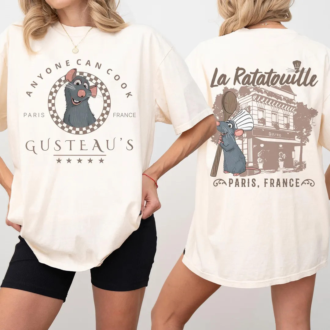 Comfort Colors Little Chef Remy Shirt, Ratatouille Pixar Tee, Gusteau’s Kitchen Paris Shirt, Cu... | Etsy (US)