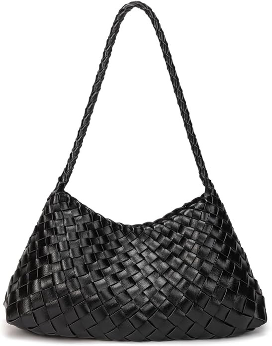 Woven Underarm Hobo Shoulder Bag Small Purse Trendy Handbag for Women | Amazon (US)