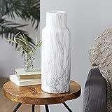 Deco 79 CER Wht Marble Vase 6" W, 15" H-59769, 6" x 15", White | Amazon (US)