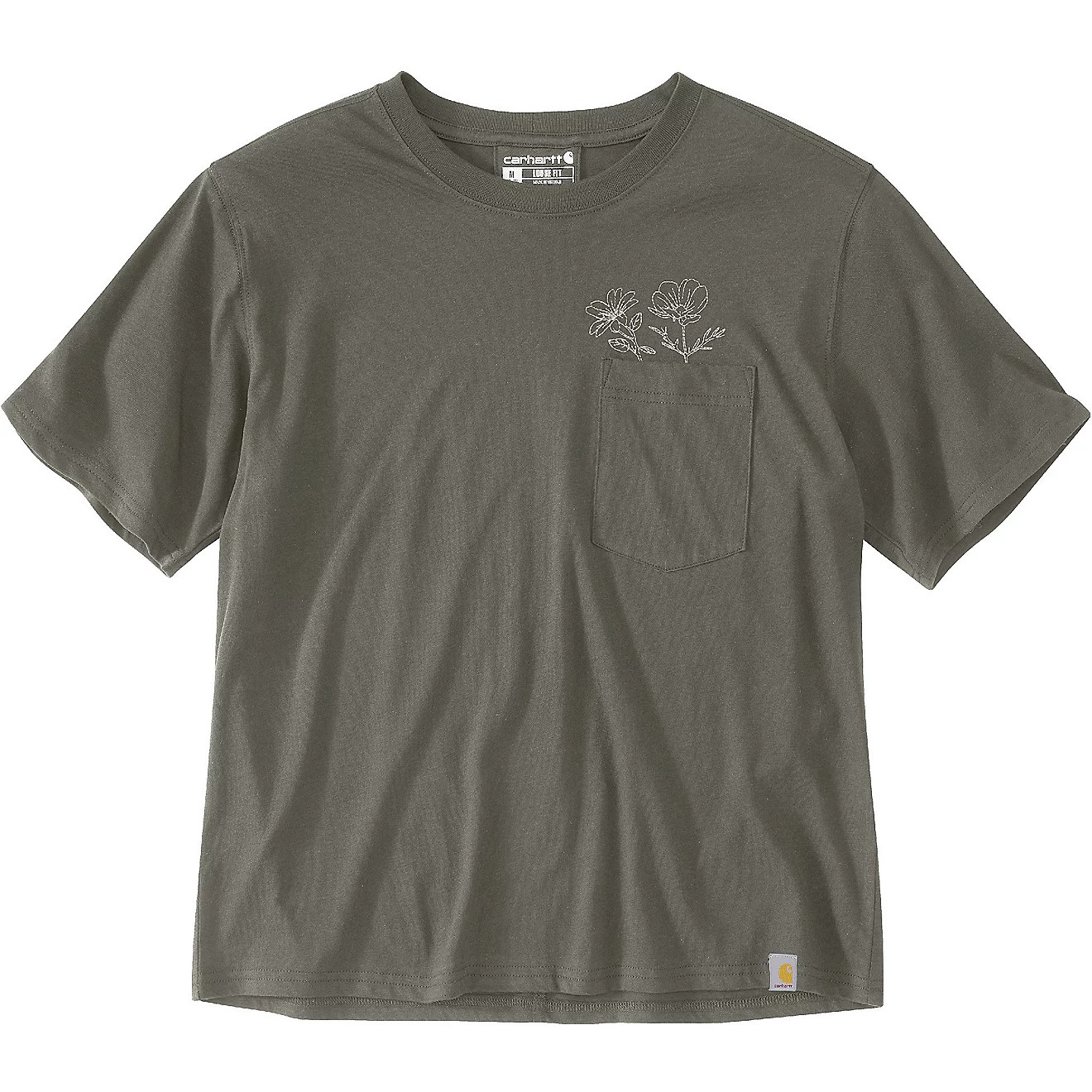 Carhartt Women's Loose Fit Lightweight Flower Pocket T-shirt | Academy | Academy Sports + Outdoors