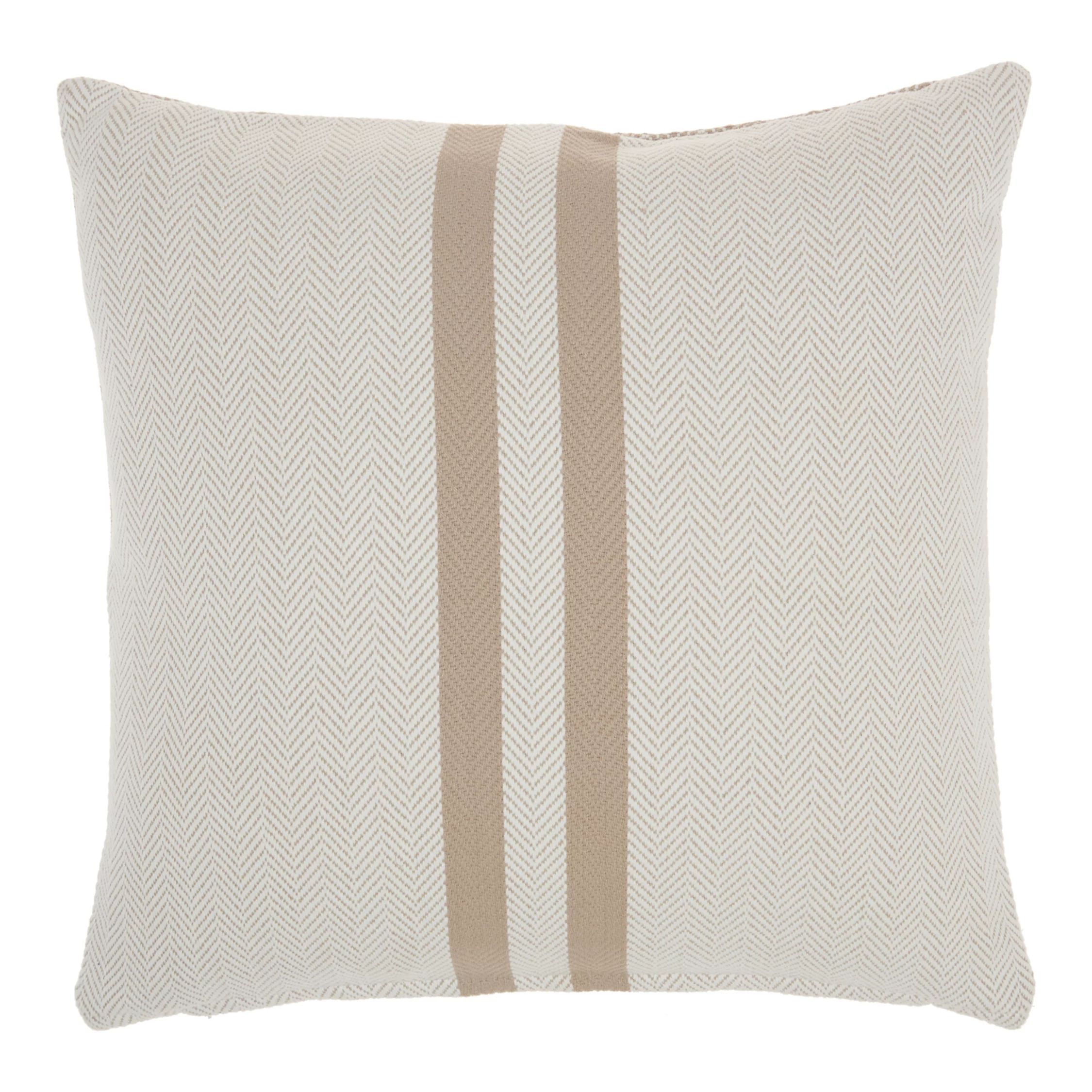 Mina Victory Life Styles Rev Woven Stripe Beige Throw Pillow | Kohl's