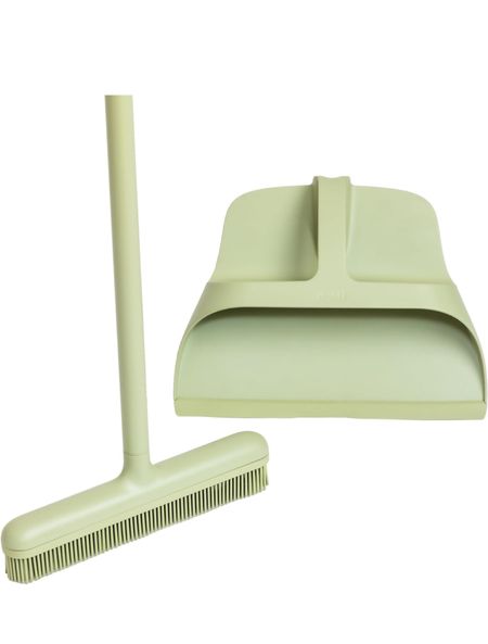 Dotti Best Sage Broom and Dustpan Set - Adjustable Broom with Silicone Bristles - Multi-Surface Use for Indoors and Outdoors - Reduce Bending with Dustpan’s Convenient Foothold

#LTKHome #LTKFindsUnder100 #LTKParties