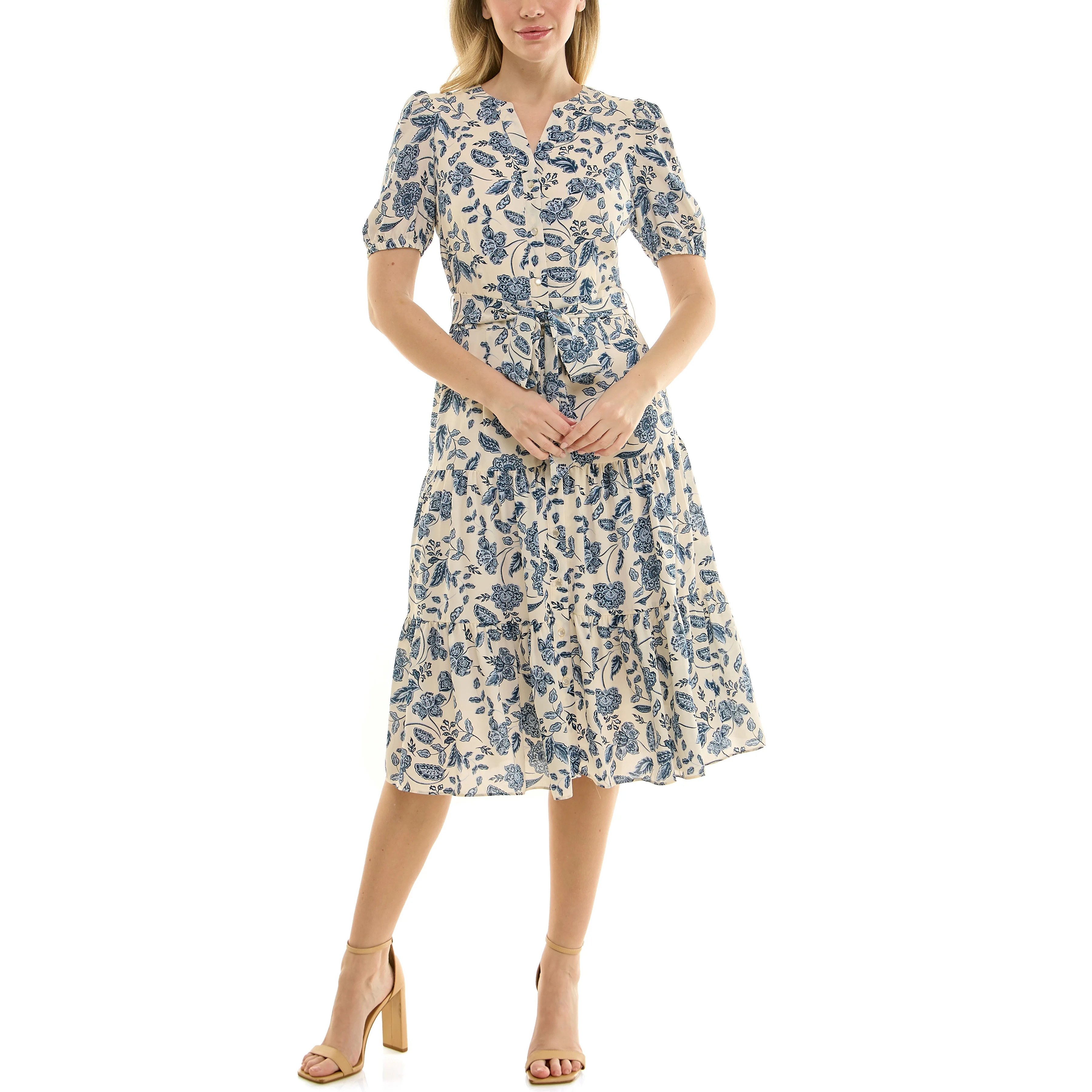 Nanette Nanette Lepore Womens Tie Waist Shirtdress | Walmart (US)
