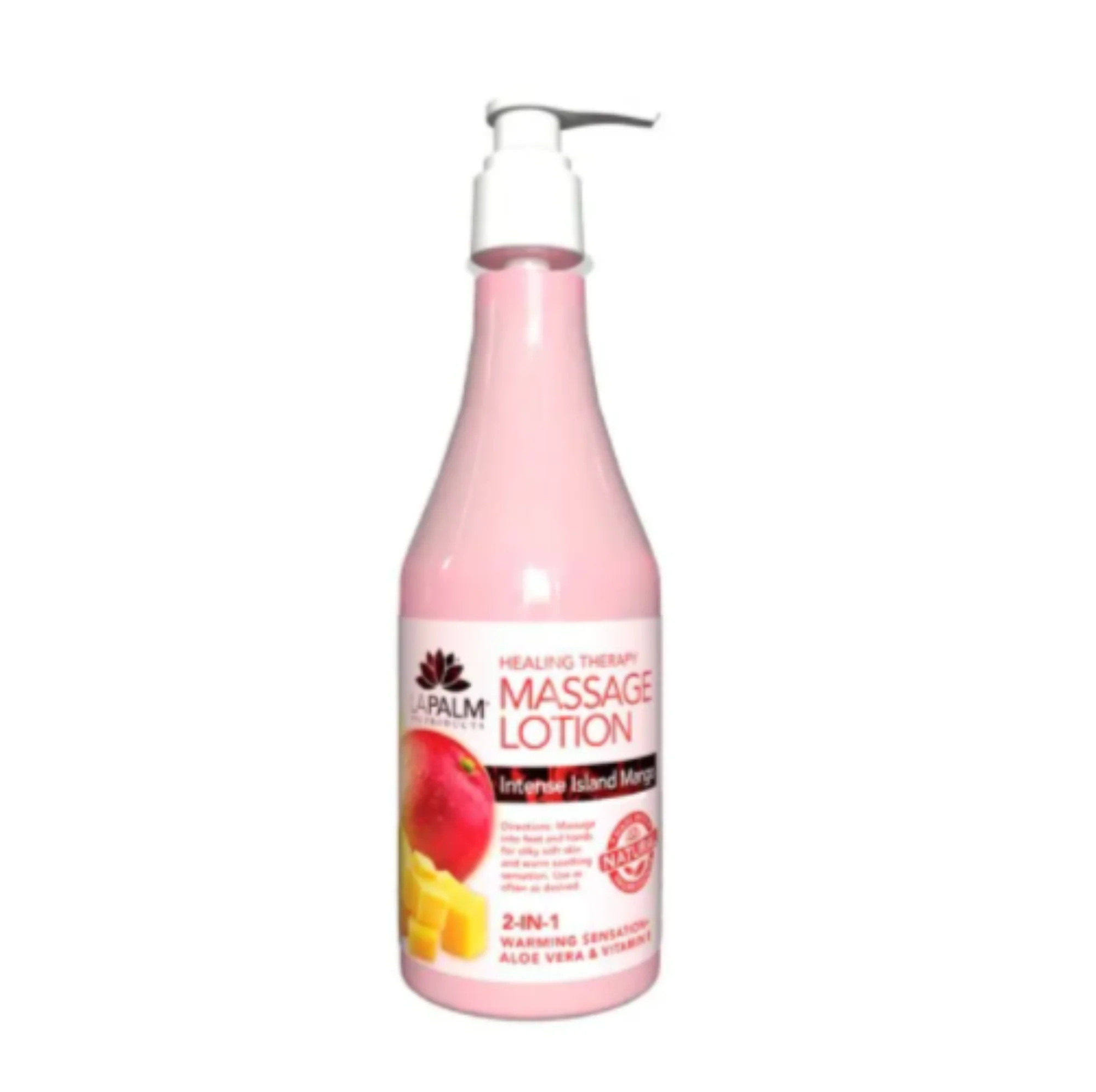 La Palm Healing Therapy Massage Lotion w/ Aloe Vera + Vitamin E - Mango 8oz/240mL | Walmart (US)