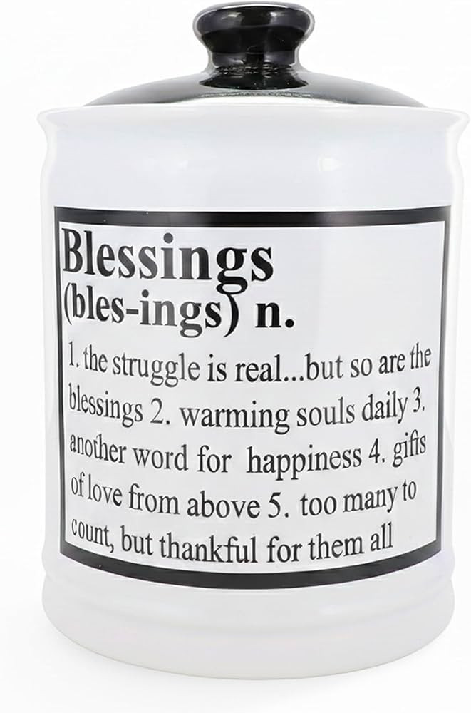 Cottage Creek Jars | Ceramic Blessings Jar, Gratitude Jar for Home Decor | Storage Container, Pig... | Amazon (US)